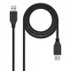 Cable USB 3.0 A a USB A NANOCABLE 10.01.1002-BK Negro 2 m