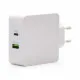 Cargador USB Pared TooQ TQWC-2SC03WT Blanco 48 W