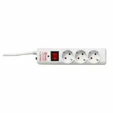 Schuko 3-socket plugboard with power switch Salicru SPS SAFE 3 (1,5 m)