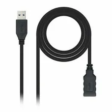 Cable USB 3.0 A a USB A NANOCABLE 10.01.0902BK 2 m Negro