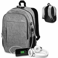 Mochila para Portátil y Tablet con Salida USB Subblim SUB-BP-1UL0001 Gris