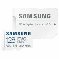 Tarjeta de Memoria Micro SD con Adaptador Samsung EVO Plus 2023 128 GB