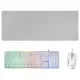 Pack Gaming Mars Gaming MCPXWES Blanco Qwerty Español QWERTY LED RGB
