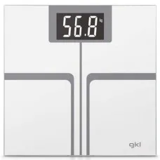 Digital Bathroom Scales GKL FITMAX WHITE 200 kg White Polyester