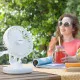 Rechargeable Desk Fan with LED FanLed InnovaGoods Ø6,6'' 4000 mAh
