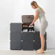 Portable Modular Shoe Cabinet InnovaGoods Grey
