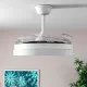Ventilador de Techo con Luz LED y 4 Aspas Retráctiles Woteez InnovaGoods Madera 72 W Ø49-104 cm
