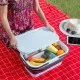 Folding Picnic Basket with Lid-Table InnovaGoods FOLDABLE CAMPING BASKET Plastic (Refurbished B)