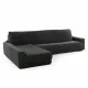 Left long arm chaise longue cover Sofaskins Dark grey (Refurbished A)