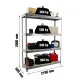 SimonRack Metal Shelving Unit: 2000x2100x600 mm, 4 Wooden Shelves, 500 kg per shelf, without screws