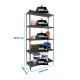 Estantería Metálica SimonRack: 2000x1200x400 mm, 5 Baldas de metal, 200 kg por balda, sin tornillos
