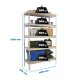SimonRack Metal Shelving Unit: 2000x1800x600 mm, 5 Wooden Shelves, 600 kg per shelf, without screws