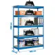SimonRack Metal Shelving Unit: 2000x1000x450 mm, 5 Wooden Shelves, 300 kg per shelf, without screws