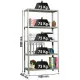 SimonRack Metal Shelving Unit: 2000x1000x300 mm, 5 Metal Shelves, 75 kg per shelf, with screws