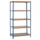 Estantería Metálica SimonRack: 1800x900x500 mm, 5 Baldas de metal, 180 kg por balda, sin tornillos