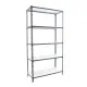 Estantería Metálica SimonRack: 2000x1200x400 mm, 5 Baldas de metal, 200 kg por balda, sin tornillos