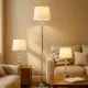 Floor Lamp Home ESPRIT White Silver 50 W 220 V 35 x 35 x 150 cm (3 Pieces)