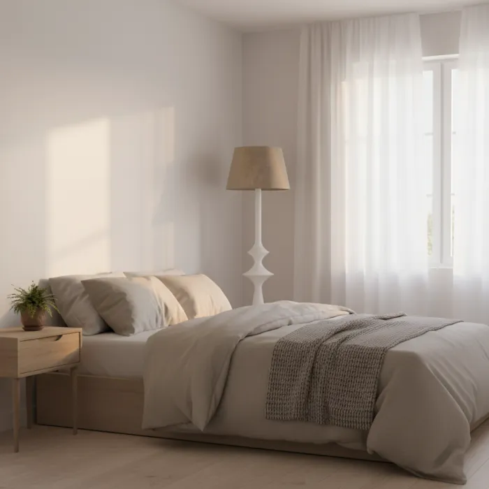 Floor Lamp Home ESPRIT White 43 x 43 x 150 cm